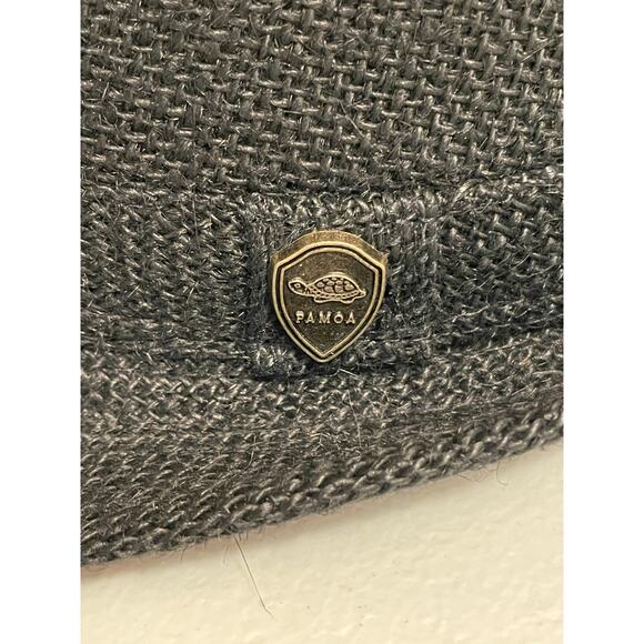 Pamoa fedora premium headwear 100% Linen s/m black new with tags unisex - Picture 2 of 8